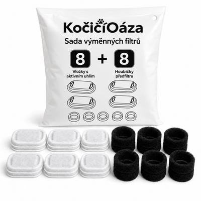 8 filtrů do fontány – KočičíOáza™